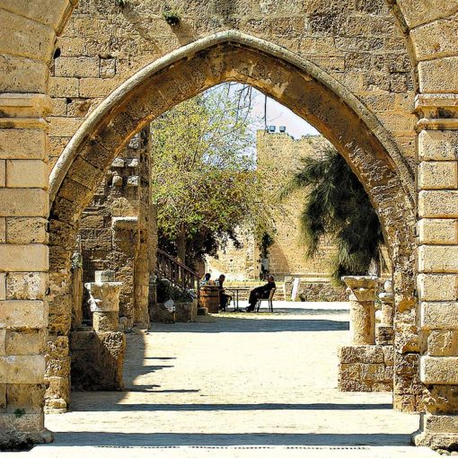 View of the open-air museum of old Famagusta, North Cyprus